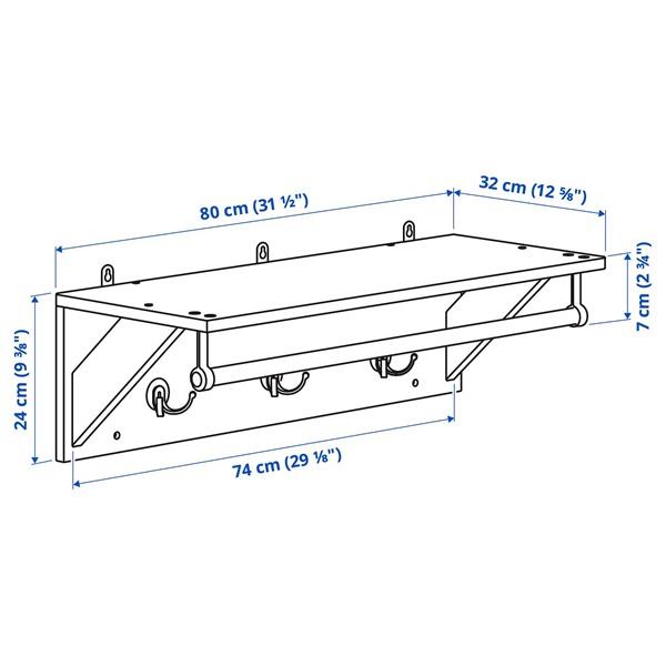 [IKEA/イケア/通販]KALLSO カルソーウォールシェルフ フック付き, グレー,80 cm[D](50599322) |  | 07
