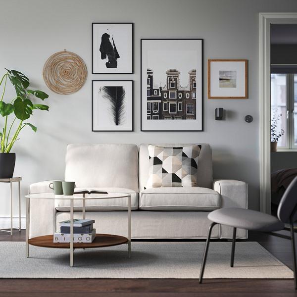 [IKEA/イケア/通販]VITTSJO ヴィットショーコーヒーテーブル, ライトベージュ/ガラス,75 cm[F](50604347) |  | 01
