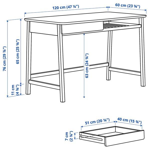 [IKEA/イケア/通販]BETESHAST ベーテヘスト デスク, ライトバンブー, 120x60 cm[J](50619805) |  | 05