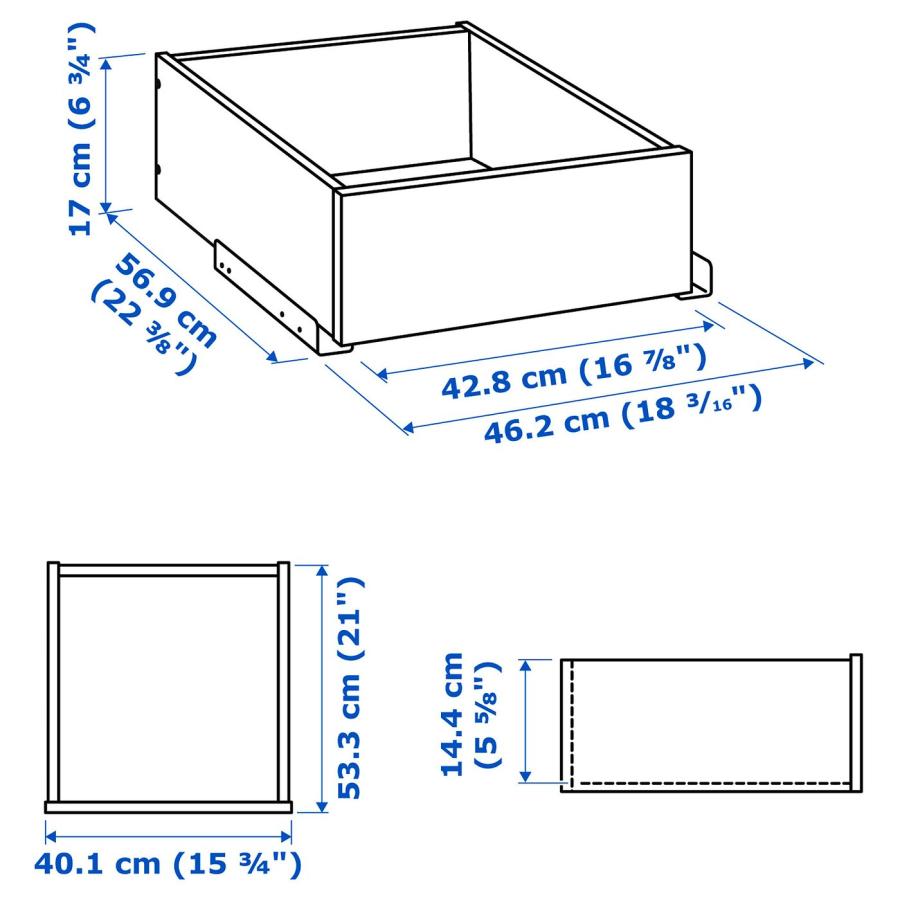 [IKEA/イケア/通販]KOMPLEMENT コムプレメント 引き出し, ダークグレー, 50x58 cm[D](00509197) |  | 04
