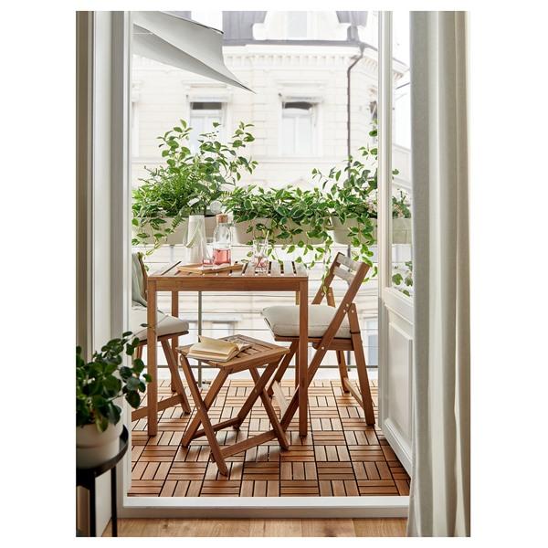 [IKEA/イケア/通販]NAMMARO ネッマローテーブル 屋外用, ライトブラウンステイン,75x63 cm[E](511204) |  | 01