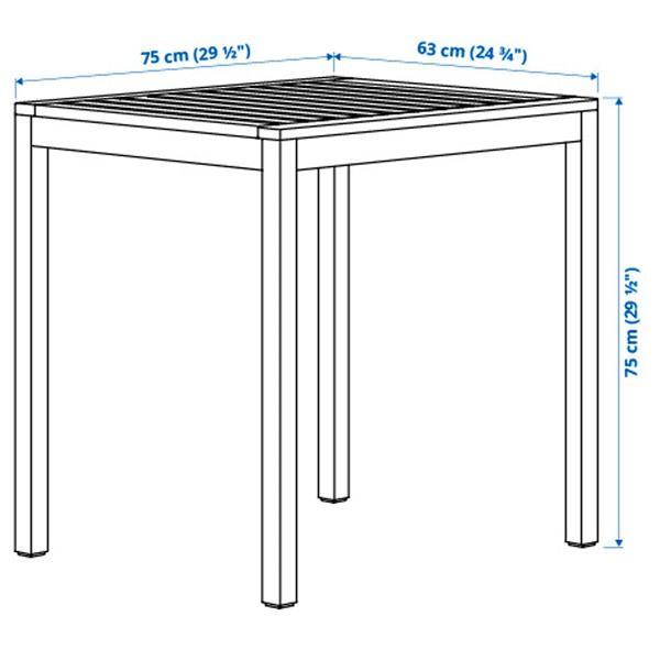 [IKEA/イケア/通販]NAMMARO ネッマローテーブル 屋外用, ライトブラウンステイン,75x63 cm[E](511204) |  | 05