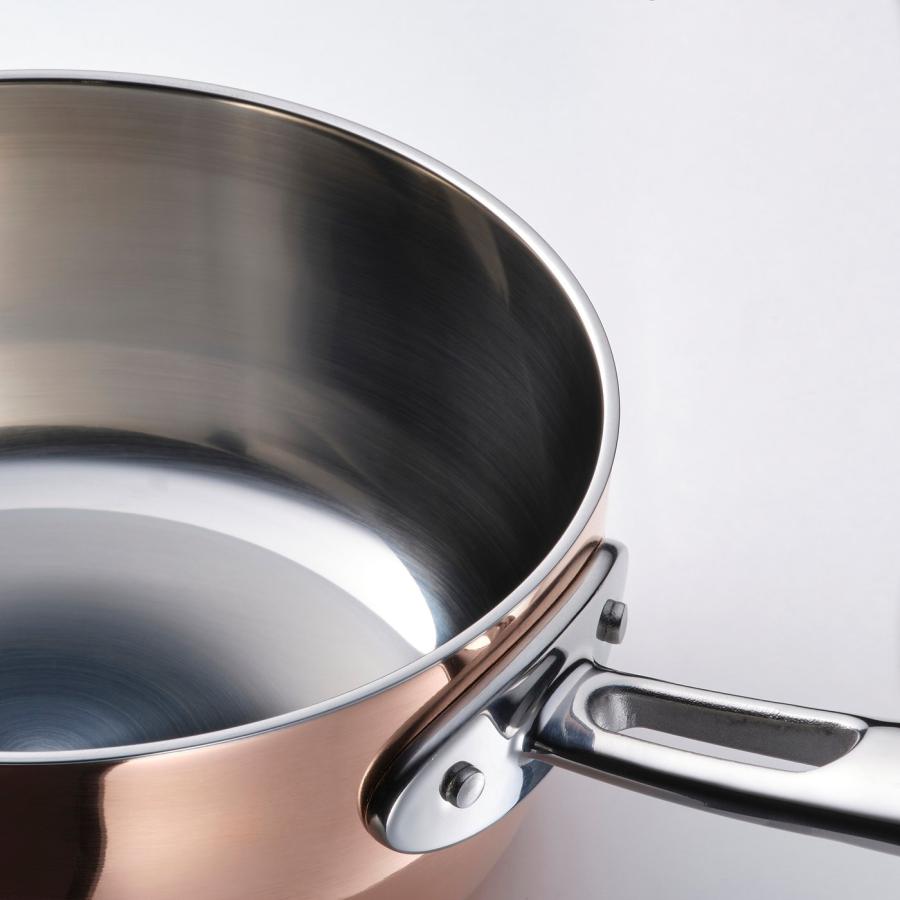 [IKEA/イケア/通販]FINMAT フィンマート 片手鍋 ふた付き, 銅/ステンレススチール, 1.5 l[B](00517569)の画像