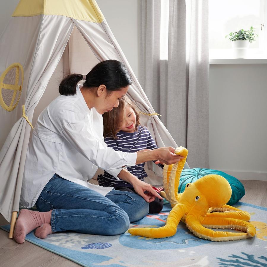 [IKEA/イケア/通販]BLAVINGAD ブローヴィンガード ぬいぐるみ, タコ/イエロー, 50 cm[D](00522108) |  | 02