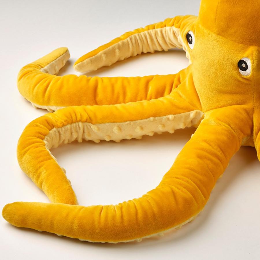 [IKEA/イケア/通販]BLAVINGAD ブローヴィンガード ぬいぐるみ, タコ/イエロー, 50 cm[D](00522108) |  | 06