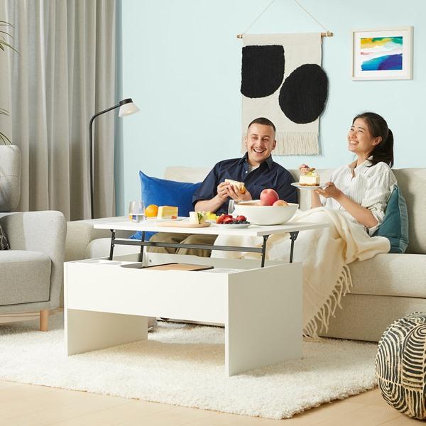 [IKEA/イケア/通販]OSTAVALL エスタヴァル調節可能ローテーブル, ホワイト,90 cm[FG](534154) |  | 01