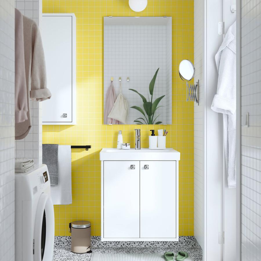 [IKEA/イケア/通販]HAVBACK ハーヴベック 洗面台 扉付き, ホワイト, 60x48x63 cm[D](00556674) |  | 01