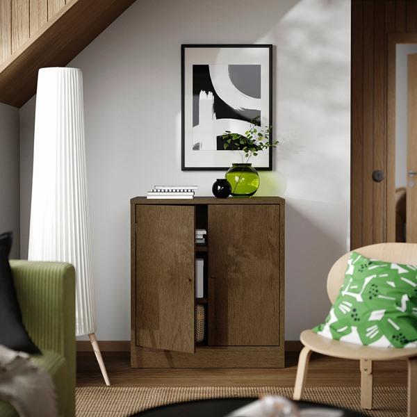 [IKEA/イケア/通販]TONSTAD トンスタードキャビネット 扉付, ブラウン ステインオーク材突き板,82x47x90 cm[EE](556971) |  | 01