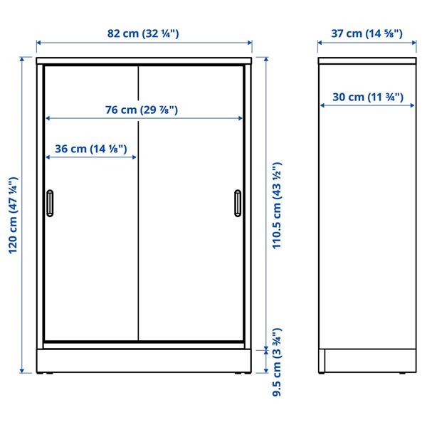 [IKEA/イケア/通販]TONSTAD トンスタードキャビネット 引き戸付, ブラウン ステインオーク材突き板,82x……[GF](556985) |  | 05