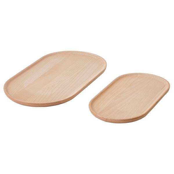 [IKEA/イケア/通販]SMORLING スモールリングサービングトレイ2個セット, ビーチ[B](570665) | 