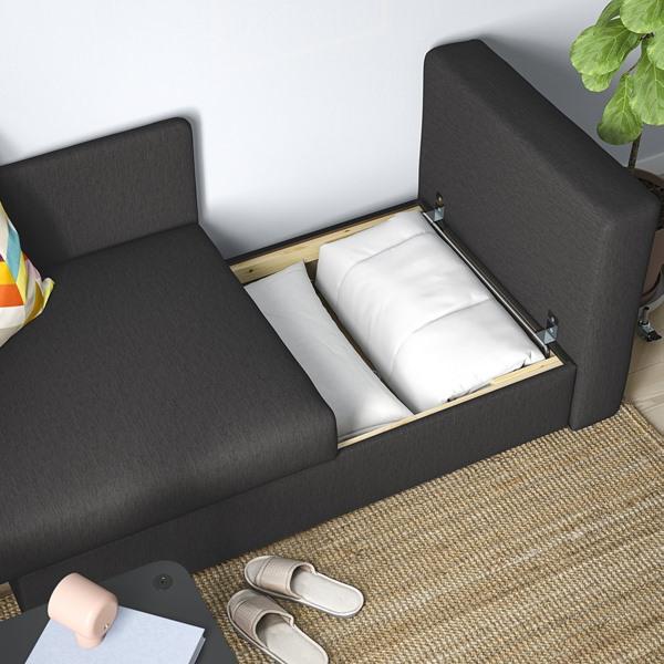 [IKEA/イケア/通販]SKONABACK ショーナベック2人掛けソファベッド, クニーサ ダークグレー[KH](582545) |  | 04