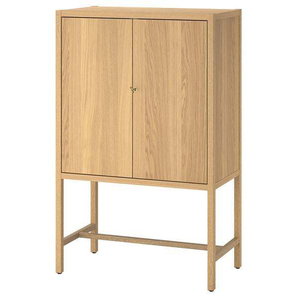 [IKEA/イケア/通販]STOCKHOLM 2025 ストックホルム 2025キャビネット 扉2枚付, オーク材突き板,80x40x126 cm[3](586505) | 
