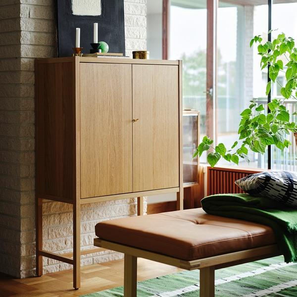 [IKEA/イケア/通販]STOCKHOLM 2025 ストックホルム 2025キャビネット 扉2枚付, オーク材突き板,80x40x126 cm[3](586505) |  | 01