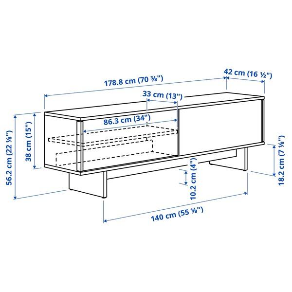 [IKEA/イケア/通販]STOCKHOLM 2025 ストックホルム 2025テレビ台 引き戸付き, オーク材突き板,179x42x56 cm[JJ](586510) |  | 05