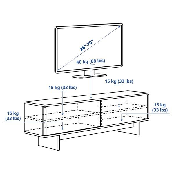 [IKEA/イケア/通販]STOCKHOLM 2025 ストックホルム 2025テレビ台 引き戸付き, オーク材突き板,179x42x56 cm[JJ](586510) |  | 06