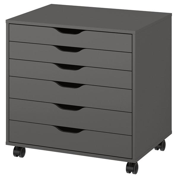 [IKEA/イケア/通販]ALEX アレクス引き出しユニット キャスター付き, ダークグレー,67x66 cm[E](588892) | 