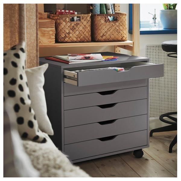 [IKEA/イケア/通販]ALEX アレクス引き出しユニット キャスター付き, ダークグレー,67x66 cm[E](588892) |  | 06