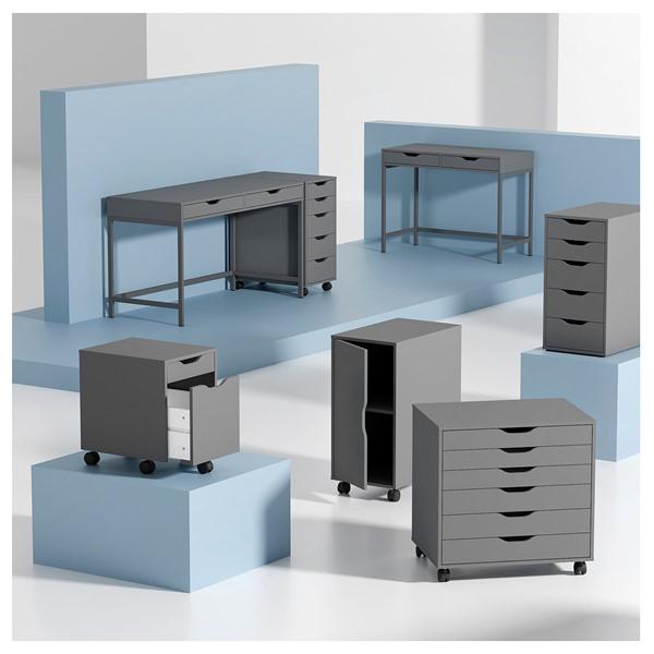 [IKEA/イケア/通販]ALEX アレクス引き出しユニット キャスター付き, ダークグレー,67x66 cm[E](588892) |  | 07