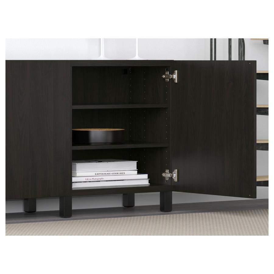 【IKEA/イケア/通販】BESTA ベストー 収納コンビネーション 扉付, ブラックブラウン/ラップヴィーケン/ストゥッバルプ ブラックブラウン,…[18](59187473) |  | 04