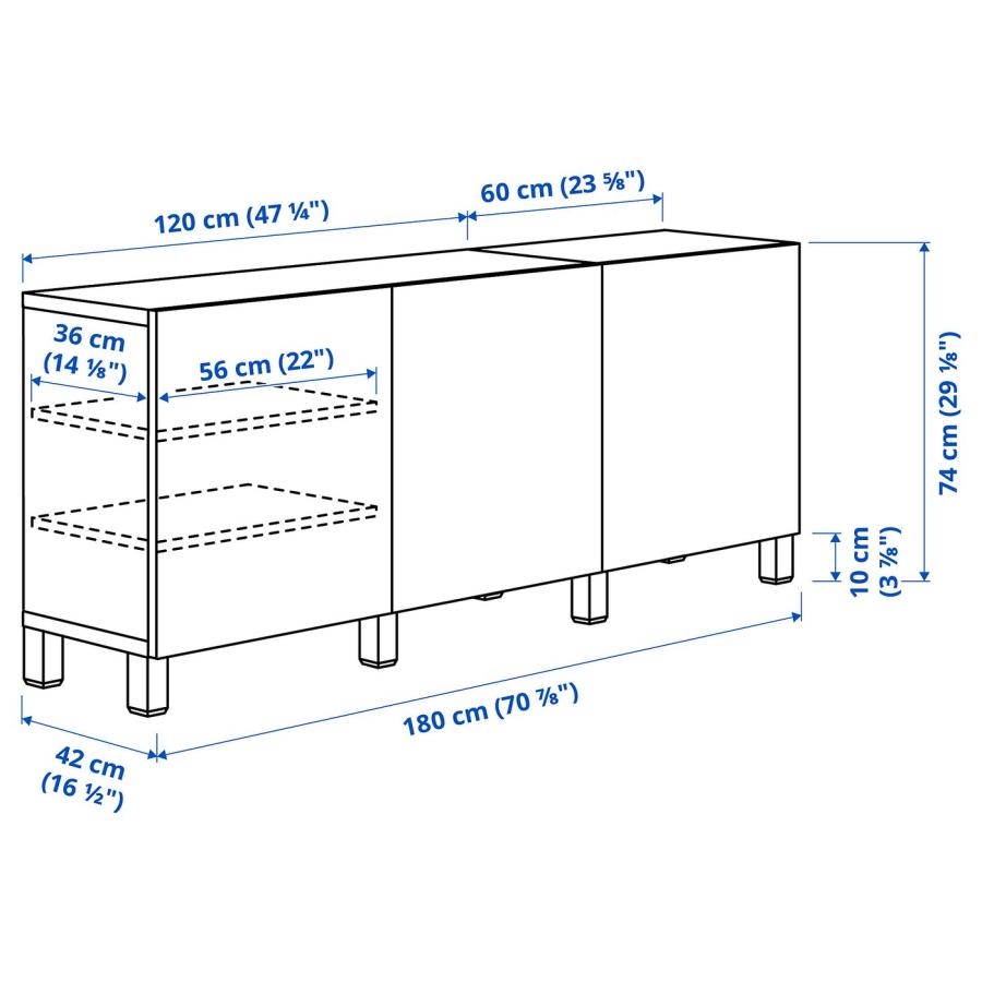 【IKEA/イケア/通販】BESTA ベストー 収納コンビネーション 扉付, ブラックブラウン/ラップヴィーケン/ストゥッバルプ ブラックブラウン,…[18](59187473) |  | 05