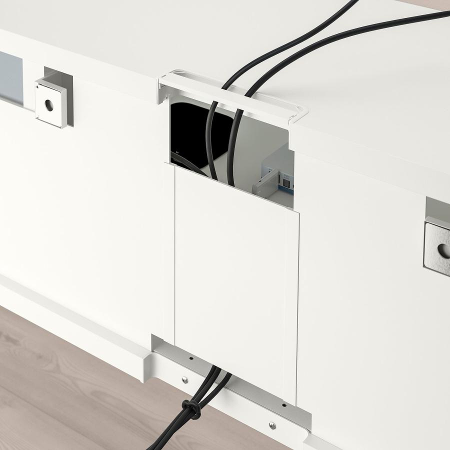 [IKEA/イケア/通販]BESTA ベストー テレビ台 扉付き, ホワイト/ハンヴィーケン ホワイト, 180x42x38 cm[11](59299183) |  | 07