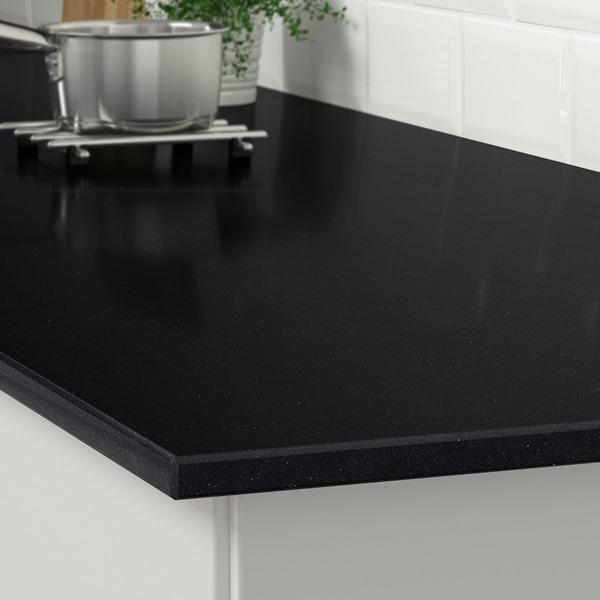 [IKEA/イケア/通販]KASKER カスケルカスタムメイドワークトップ, ブラック ストーン調/石英,15-210x10-65 cm[I](593855) |  | 03
