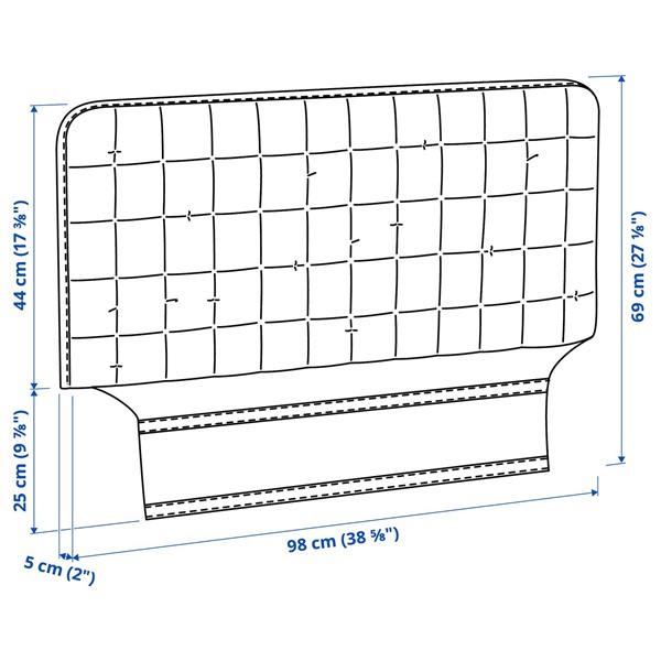 [IKEA/イケア/通販]SLAKT スレクトヘッドボード カバー付き, ヴィースレ ベージュ[E](594096) |  | 05