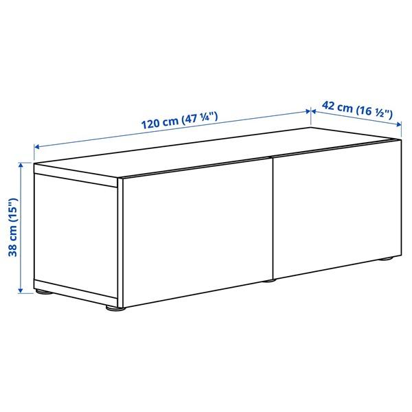 [IKEA/イケア/通販]BESTA ベストー シェルフユニット 扉付, ホワイト/ラクスヴィーケン ホワイト, 120x42x38 cm[5](59441964) |  | 01
