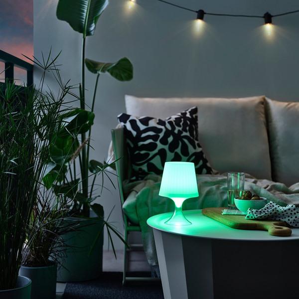 [IKEA/イケア/通販]LAMPAN ラムパンLEDポータブルランプ, 電池式 色調節可能/屋外用 ホワイト,24 cm[A](594614) |  | 03