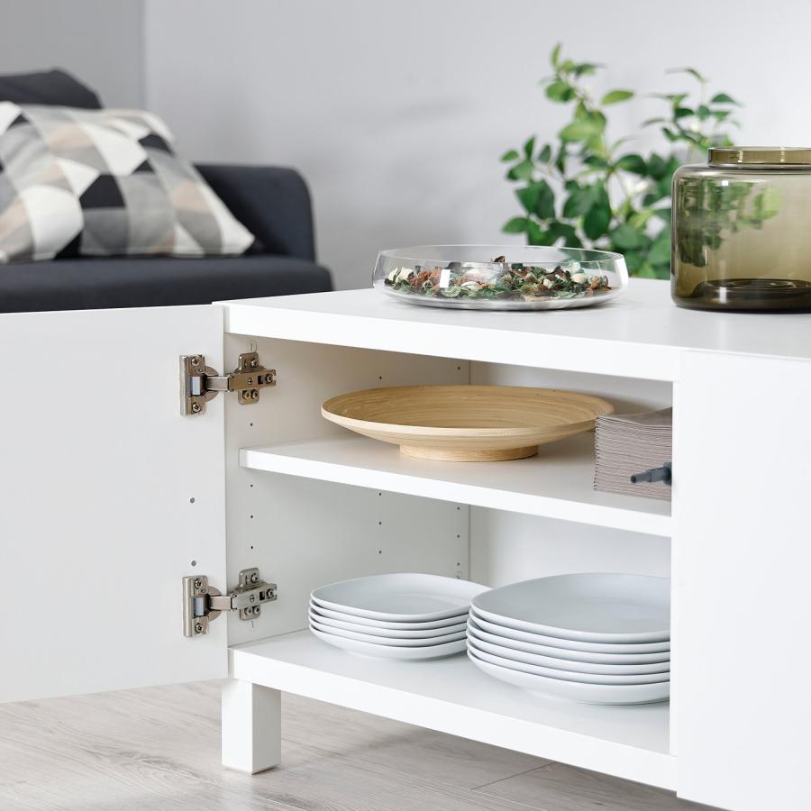 [IKEA/イケア/通販]BESTA ベストー コーヒーテーブル扉付, ホワイト/ラップヴィーケン/ストゥッバルプ ホワイト, 120x58 cm[11](59509652) |  | 02