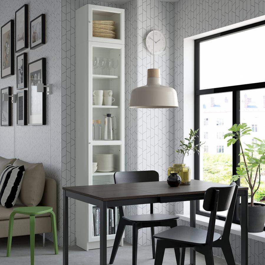 [IKEA/イケア/通販]BILLY ビリー / OXBERG オクスベリ 本棚 ガラス扉付き, ホワイト/ガラス, 40x30x237 cm[4](59528349) |  | 01