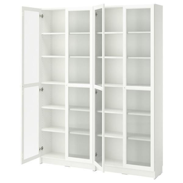 [IKEA/イケア/通販]BILLY ビリー / OXBERG オクスベリ本棚, ホワイト/ガラス,160x30x202 cm[KK](59528368) |  | 08
