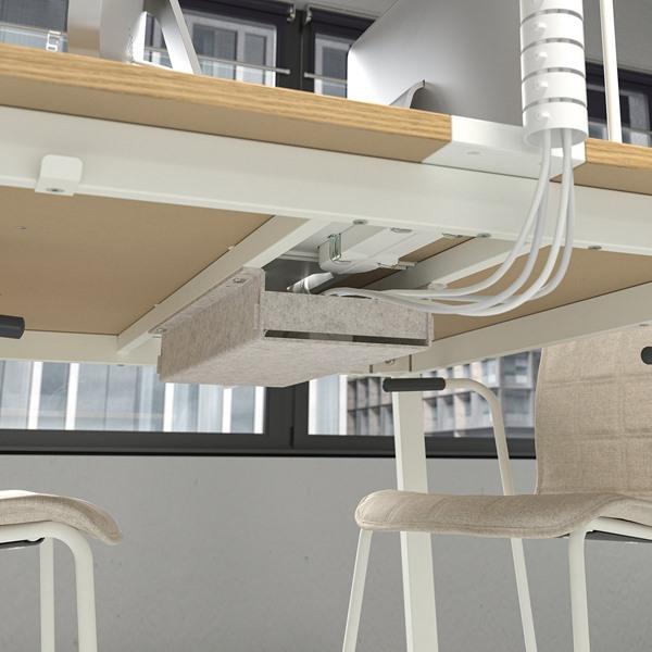[IKEA/イケア/通販]MITTZON ミッツォーン会議用テーブル, オーク材突き板/ホワイト,140x108x75 cm[4](59533421) |  | 04