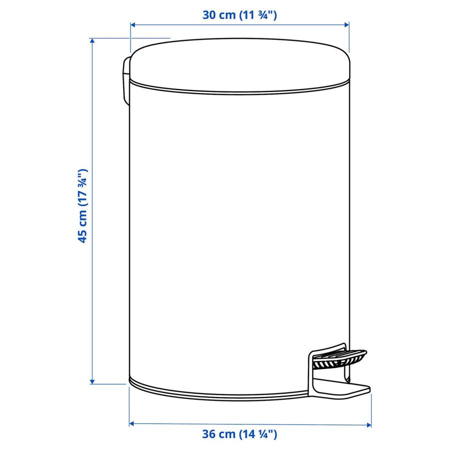 [IKEA/イケア/通販]STENTRAPPA ステントラッパ ペダル式ゴミ箱, ライトグレーベージュ, 18 l[D](00595393) |  | 09