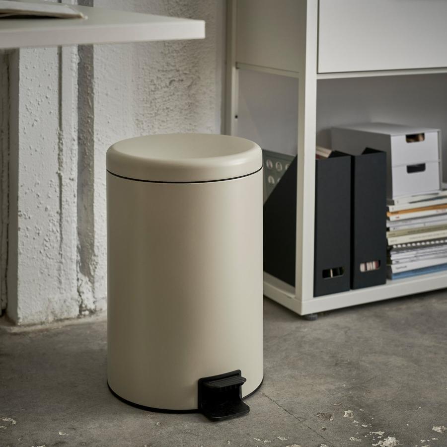 [IKEA/イケア/通販]STENTRAPPA ステントラッパ ペダル式ゴミ箱, ライトグレーベージュ, 18 l[D](00595393) |  | 01