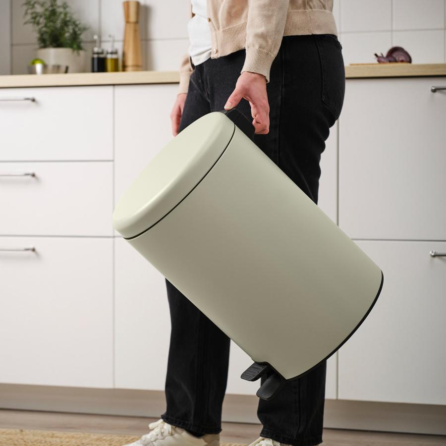 [IKEA/イケア/通販]STENTRAPPA ステントラッパ ペダル式ゴミ箱, ライトグレーベージュ, 18 l[D](00595393) |  | 06