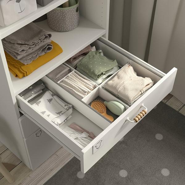 [IKEA/イケア/通販]SMASTAD スモースタード / PLATSA プラッツァ本棚, ホワイト ブルー/引き出し3段付き,60x57x123 cm[8](59544660) |  | 03