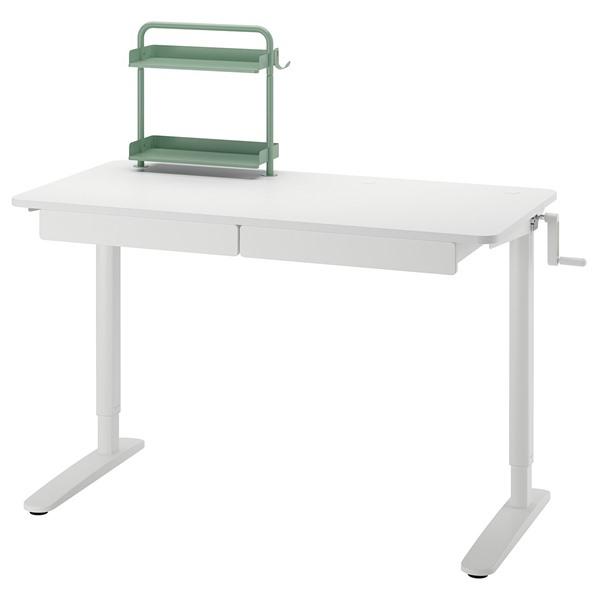 [IKEA/イケア/通販]RELATERA レラテラデスクコンビネーション 昇降式, ホワイト/ライトグレーグリー……[5](59560103) | 