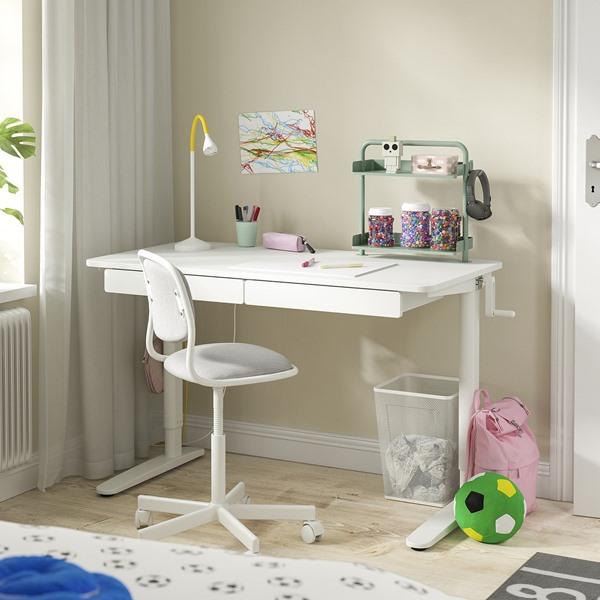 [IKEA/イケア/通販]RELATERA レラテラデスクコンビネーション 昇降式, ホワイト/ライトグレーグリー……[5](59560103) |  | 01