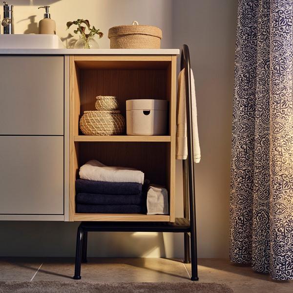[IKEA/イケア/通販]BASINGEN ベーシンゲンステップスツール ハンドレール付き, チャコール[E](595755) |  | 02