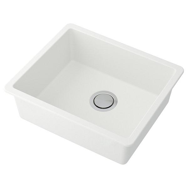 [IKEA/イケア/通販]KILSVIKEN シルスヴィーケンはめ込み式シンク 1ボウル, ホワイト/合成石英,56x46 cm[3](59579956) | 