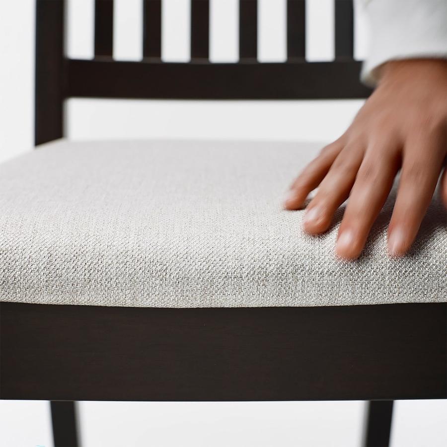 [IKEA/イケア/通販]ROSENTORP ローセントルプ / NASINGE ネースィンゲ テーブル＆チェア4脚, ブラック/キランダライトベージュ ダークブラウンステイン仕上げ, 1 |  | 03