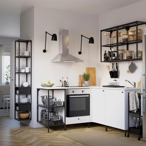 [IKEA/イケア/通販]ENHET エーンヘート収納コンビネーション, チャコール/ホワイト,60x32x180 cm[KJ](59616015) |  | 01
