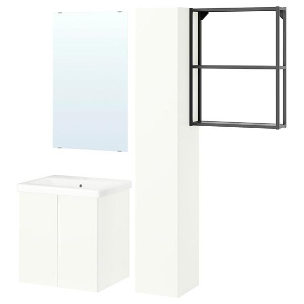 [IKEA/イケア/通販]ENHET エーンヘートバスルーム, チャコール/ホワイト,64x43x65 cm[6](59616218) | 