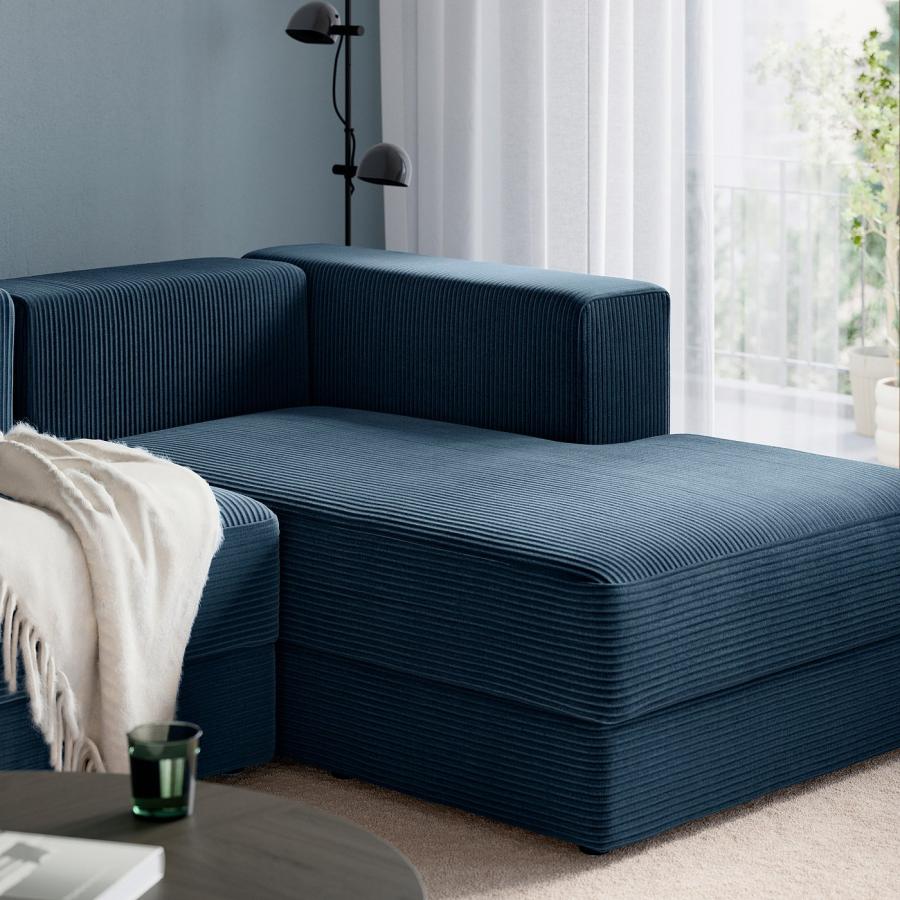 [IKEA/イケア/通販]JATTEBO イェッテボ 2.5人掛けモジュールコーナーソファ 寝椅子付き, 右/サムサーラ ダークブルー[10](59617604) |  | 03