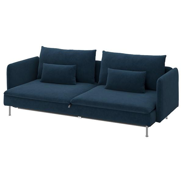 [IKEA/イケア/通販]SODERHAMN ソーデルハムン 3人掛けソファベッド, ケーリンゲ ダークブルー[8](59621385) |  | 01