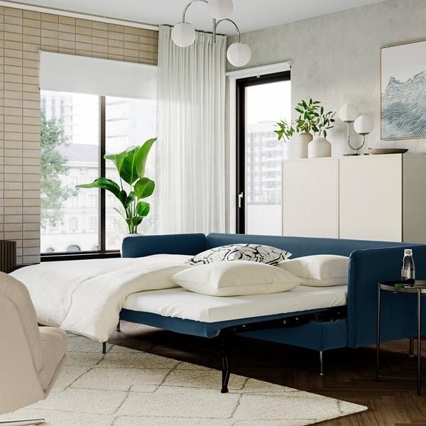 [IKEA/イケア/通販]SODERHAMN ソーデルハムン 3人掛けソファベッド, ケーリンゲ ダークブルー[8](59621385) |  | 05