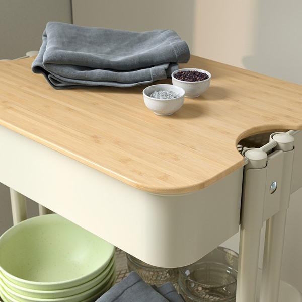 [IKEA/イケア/通販]RASKOG ロースコグ / NORRAVA ノルオーヴァワゴン ふた付き, ベージュ,35x45x77 cm[CB](59622097) |  | 01