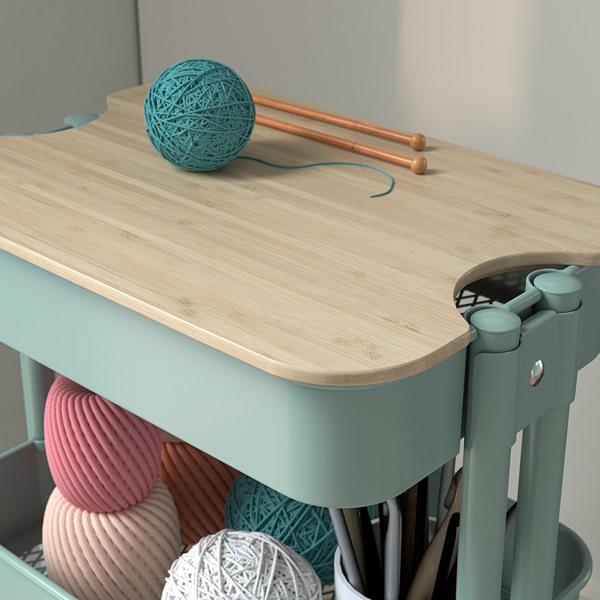 [IKEA/イケア/通販]RASKOG ロースコグ / NORRAVA ノルオーヴァワゴン ふた付き, ライトターコイズ,28x38x62 cm[CB](59622158) |  | 01