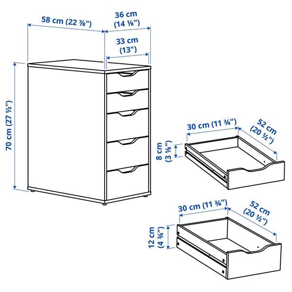 [IKEA/イケア/通販]ALEX アレクス引き出しユニット, インサート付き ホワイト,36x70 cm[EC](59628018) |  | 02